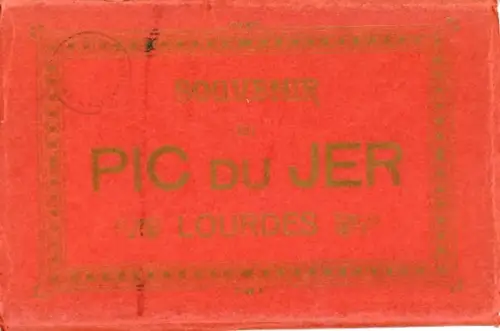 12 zusammenhängende Ak von Pic du Jer Lourdes 
