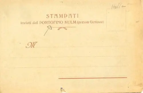 Panorama Ak Ruta Camogli Liguria, Portofino Kulm