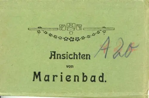 18 Ak im Umschlag  Mariánské Lázně Marienbad Region Karlsbad