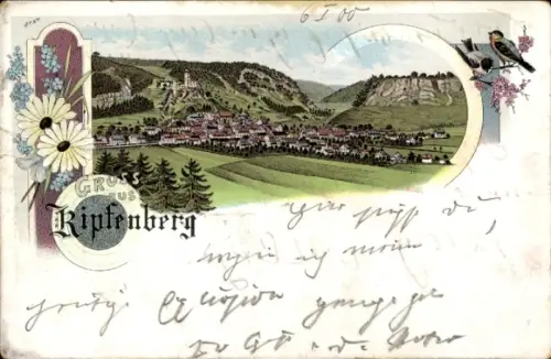 Litho Kipfenberg in Oberbayern, Gesamtansicht
