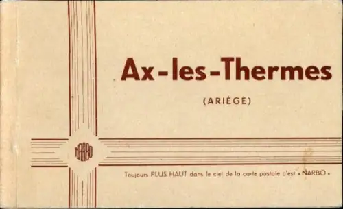10 Ak im Umschlag  Ax les Thermes Ariege