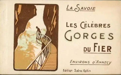 12 Ak im Umschlag Gorges du Fier Haute Savoie, von Satre-Vallin