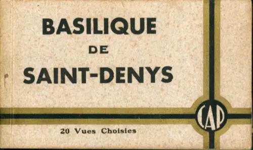 20 Ak im Umschlag Basilique de Saint-Denis