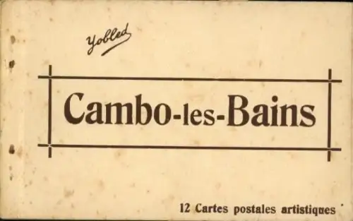 12 Ak im Umschlag Cambo les Bains Pyrenees Atlantiques, Herausgeber Yobled