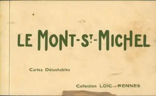 Ak Le Mont Saint Michel Manche, Collection LOIC. Rennes