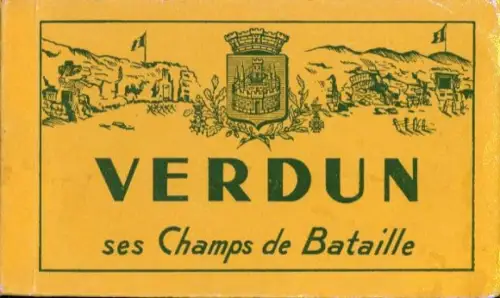 18 Ak im Umschlag Verdun Meuse, Bataille de Verdun, Schlacht 1916