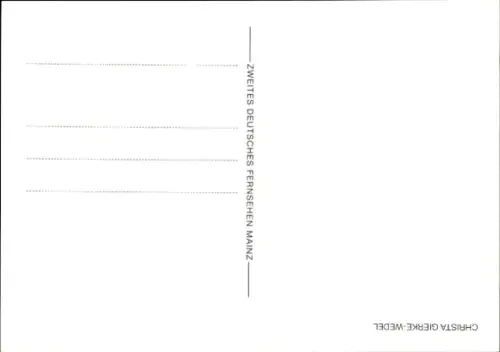 Ak Moderatorin Christa Haas, Portrait, Autogramm