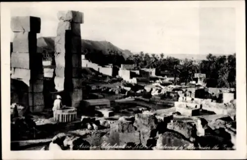 Ak Assuan Ägypten, Elephantine Island, Gateway