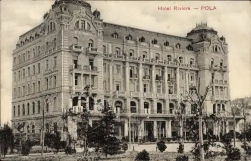 Ak Pola Pula Kroatien, Hotel Riviera