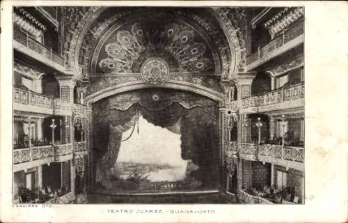 Ak Guanajuato Mexiko, Teatro Juárez (Theater Juárez), Guanajuato, Aguirre Gto