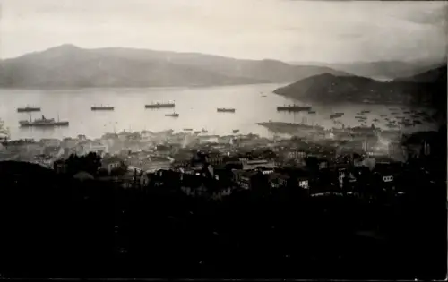 Foto Ak Vigo Galicien Spanien, Blick zum Hafen