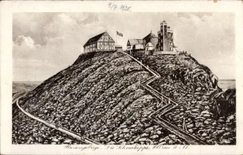 Ak Malá Úpa Kleinaupa Riesengebirge Region Königgrätz, Schneekoppe, Hotel