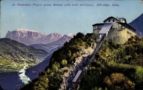 Ak Bozen Bolzano Südtirol, Standseilbahn