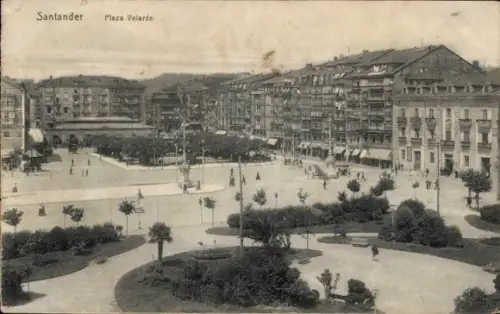 Ak Santander Kantabrien Spanien, Plaza Velarde