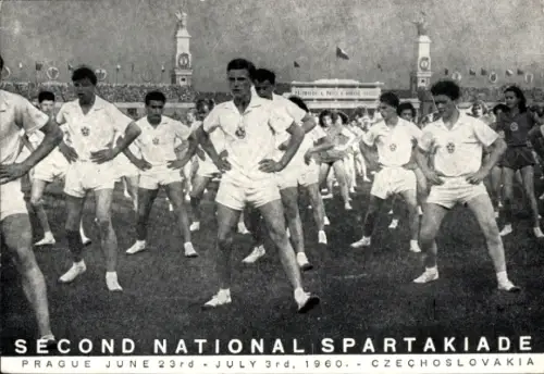 Ak Praha Prag Tschechien, Zweite Nationale Spartakiade 1960