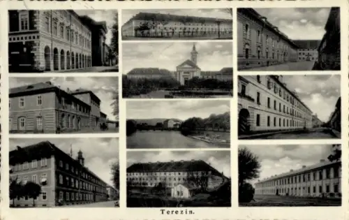 Ak Terezín Theresienstadt Region Aussig,  Mehrbild-Collage