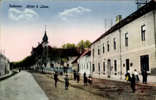 Ak Vukovar Kroatien, Hotel