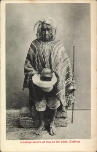 Ak Bolivien, einheimische Hundertjährige