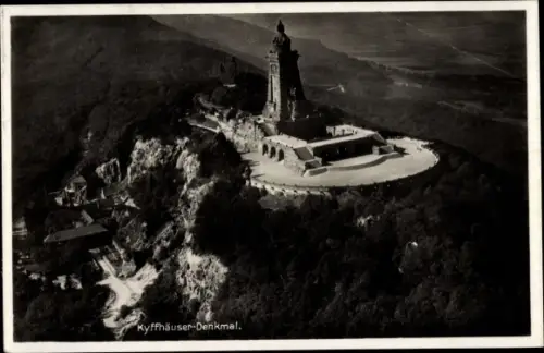 Ak Steinthaleben Kyffhäuserland in Thüringen, Kyffhäuser, Kaiser Wilhelm Denkmal