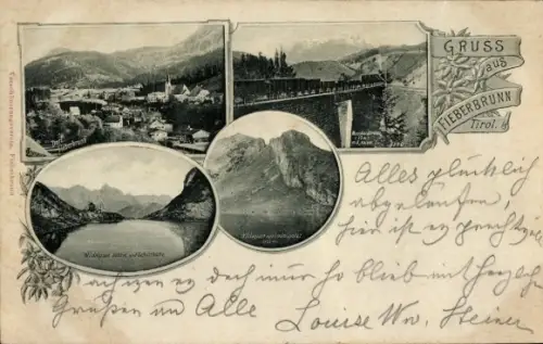 Ak Fieberbrunn in Tirol, Gesamtansicht
