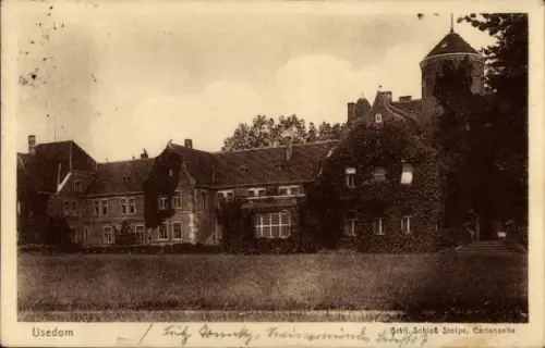 Ak Insel Usedom, Gräfliches Schloss Stolpe