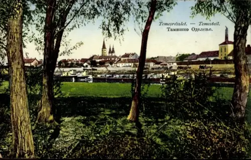 Ak Pančevo Pantschowa Serbien, Gesamtansicht