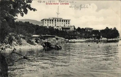 Ak Lovrana Lovran Laurana Kroatien, Grand Hotel