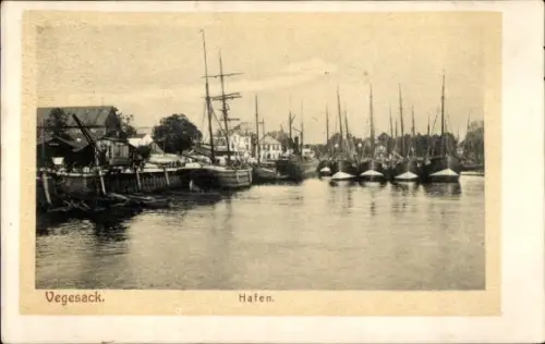 Ak Vegesack Hansestadt Bremen,  Hafen