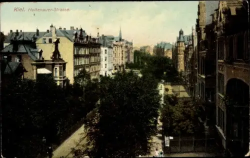 Ak Holtenau Kiel, Voßbrook,  Holtenauer-Strasse