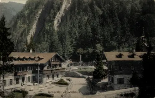 Ak Kaprun in Salzburg, Kesselfall Alpenhaus