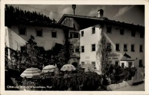 Ak Oberau Wildschönau Tirol, Gasthof Kellerwirt