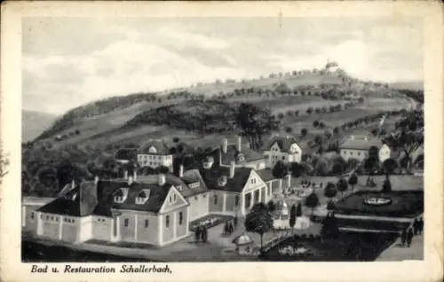 Ak Bad Schallerbach in Oberösterreich,  Restauration Schallerbach