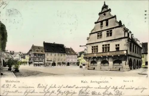 Ak Molsheim Elsass Bas Rhin,  Kais. Amtsgericht, Serie 1.2