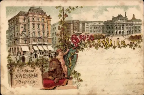 Litho Wien, Münchener Löwenbräu Bierhalle