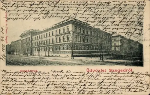 Ak Szeged Segedin Ungarn, Kaserne