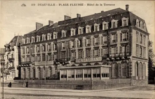 CPA Deauville La Plage Fleurie Calvados, Hôtel de la Terrasse