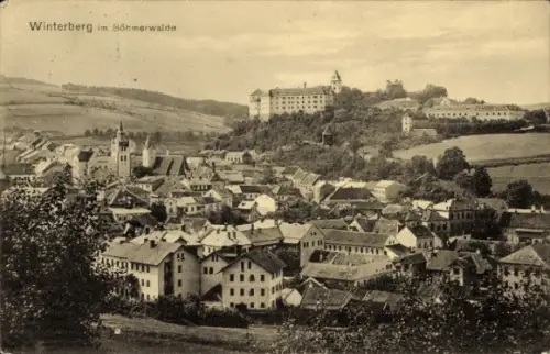 Ak Vimperk Winterberg Böhmerwald Südböhmen, Gesamtansicht