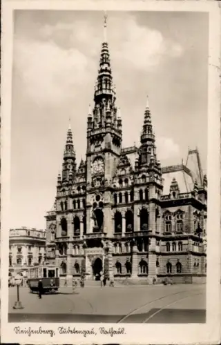 Ak Liberec Reichenberg Stadt, Rathaus