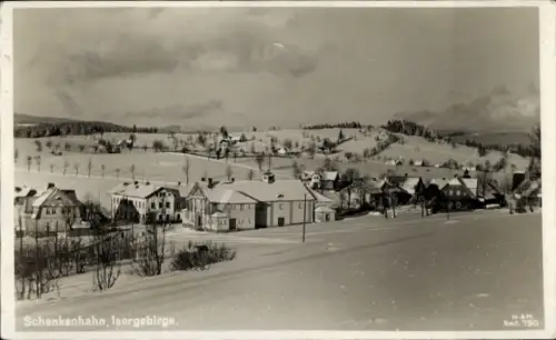 Ak Tesařov Schenkenhan Kořenov Bad Wurzelsdorf Reg. Reichenberg, Winterlandschaft