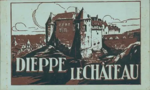 10 Ak im Umschlag Dieppe Le Chateau, Edition speciale du Musee du Vieux Chateau