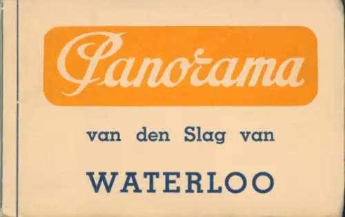 12 Ak im Umschlag Waterloo Wallonisch Brabant, van den Slag van Waterloo
