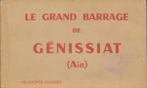 10 Ak Injoux Génissiat Ain, Le Grand Barrage