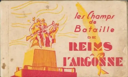 13 Ak im Umschlag Reims Marne, les Champs de Bataille