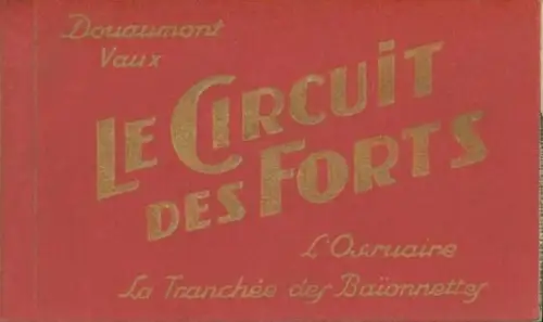 20 Ak Le Circuit des Forts, Edition Verdun