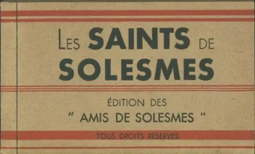 19 Ak im Umschlag Les Saints de Solesmes, Edition des Amis de Solesmes