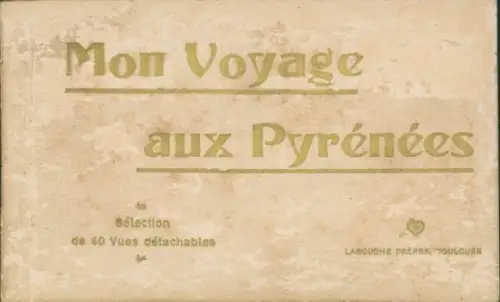40 Ak im Umschlag Biarritz Pyrénées Atlantiques,  Mon Voyage aux Pyrénées