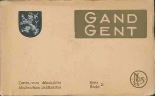 10 Ak im Umschlag Gand Gent Ostflandern, Serie 2