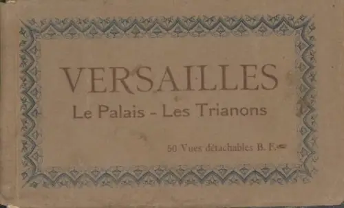 50 Ak im Umschlag Versailles Yvelines, Le Palais - Les Trianons, Catala Freres
