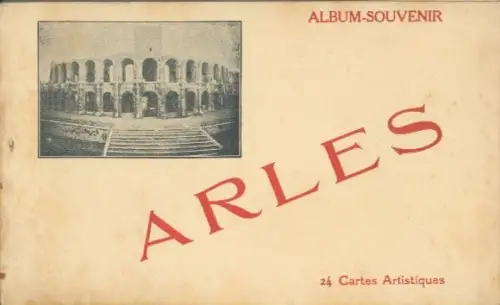 24 Ak im Umschlag Arles Bouches du Rhône, Album Souvenir, von J. George