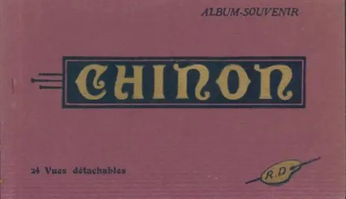 24 Ak im Umschlag Chinon Indre et Loire, Album Souvenir, R. Dorange